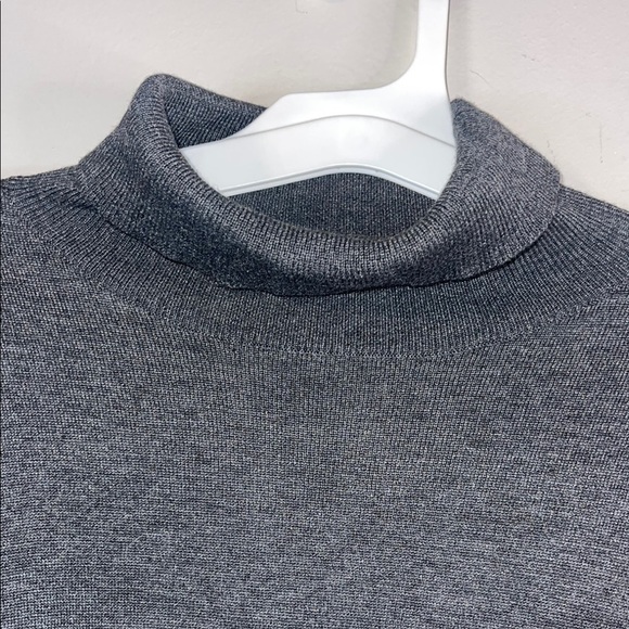 AGB Charcoal Gray Turtleneck Sweater Dress Size 2X - Picture 6 of 8